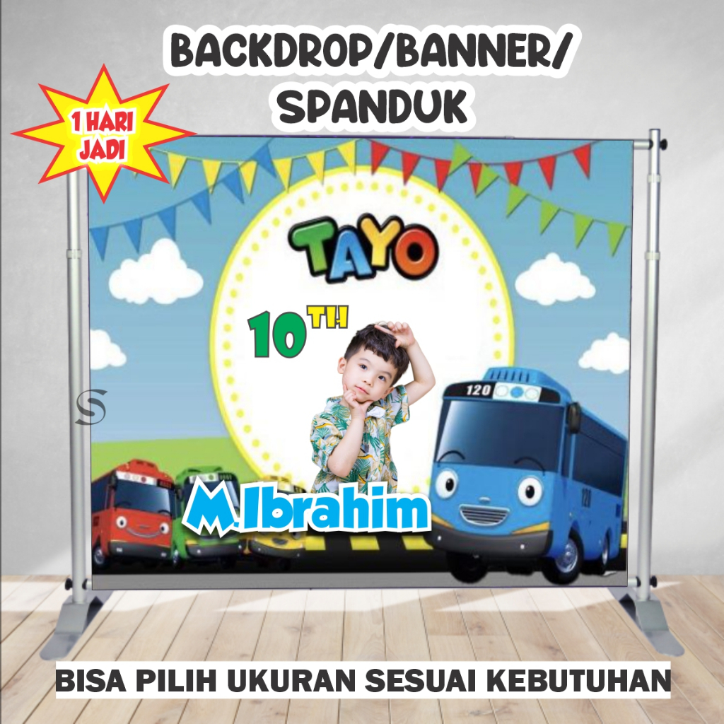 Jual SPANDUK/BANNER/BACKDROP/SPANDUK ULANG TAHUN ANAK/BANNER ULANG ...