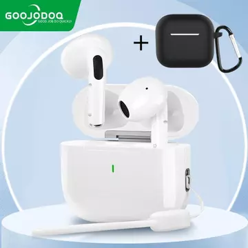 GOOJODOQ J201 Earphone Bluetooth TWS A6 Pro Earphone Nirkabel Headset Bluetooth 5.3 Earphones
