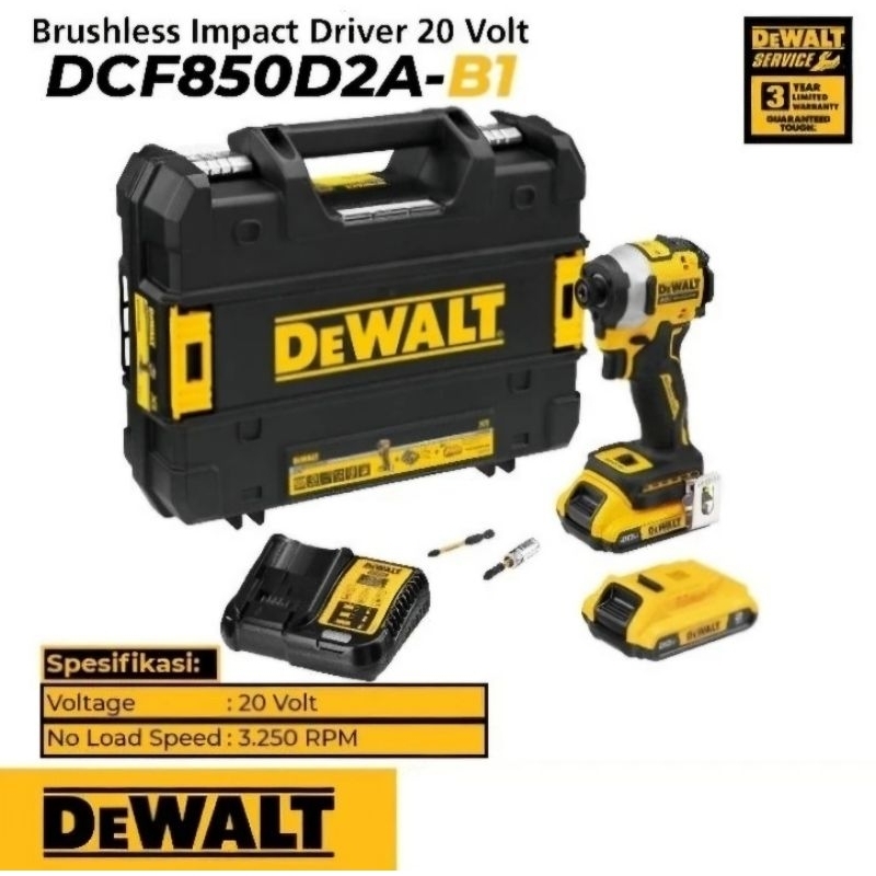 Jual DEWALT DCF850 IMPACT DRIVER 20V ORIGINAL | Shopee Indonesia