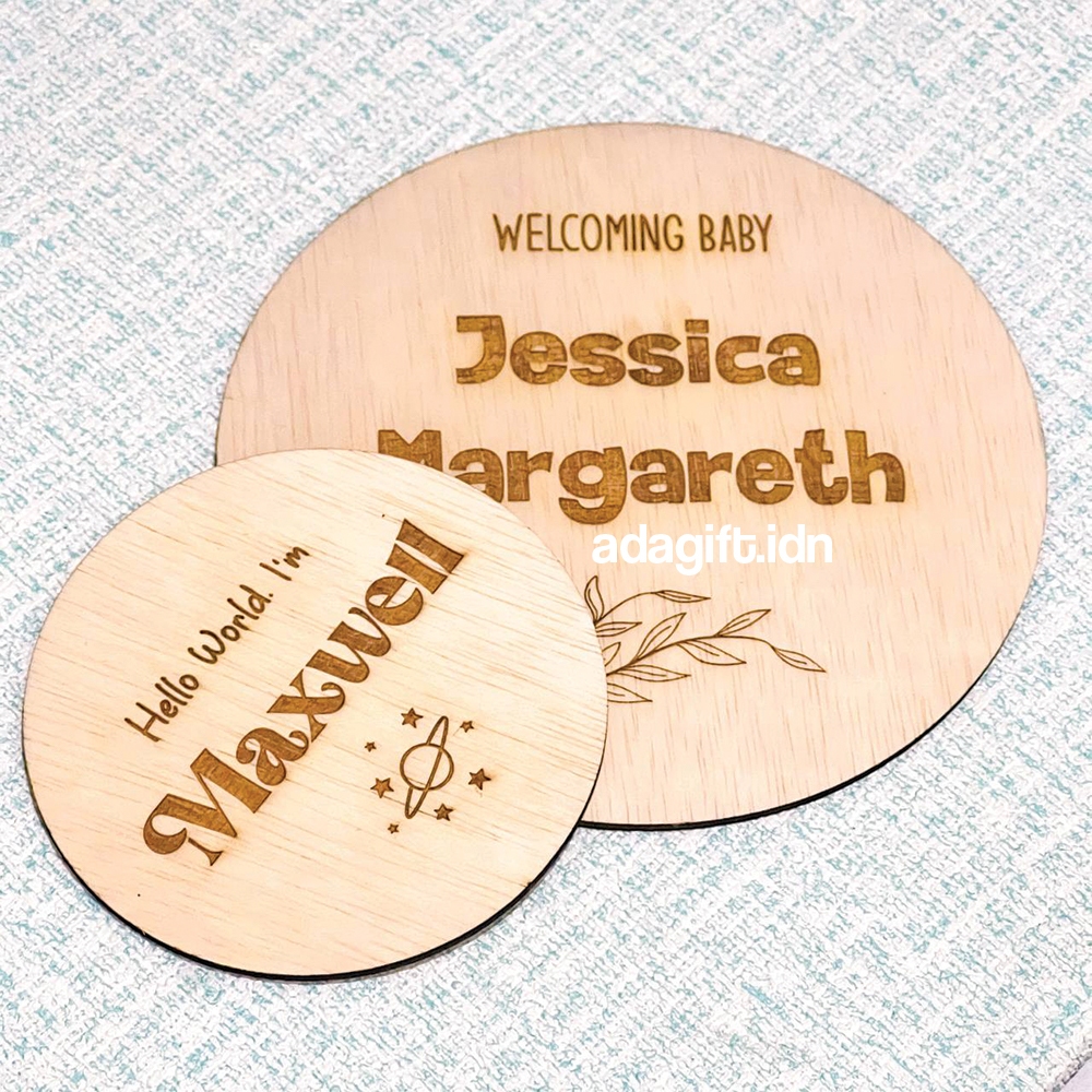 Jual CUSTOM Papan Nama Bayi New Born | Biodata Bayi | | Props Fotografi ...