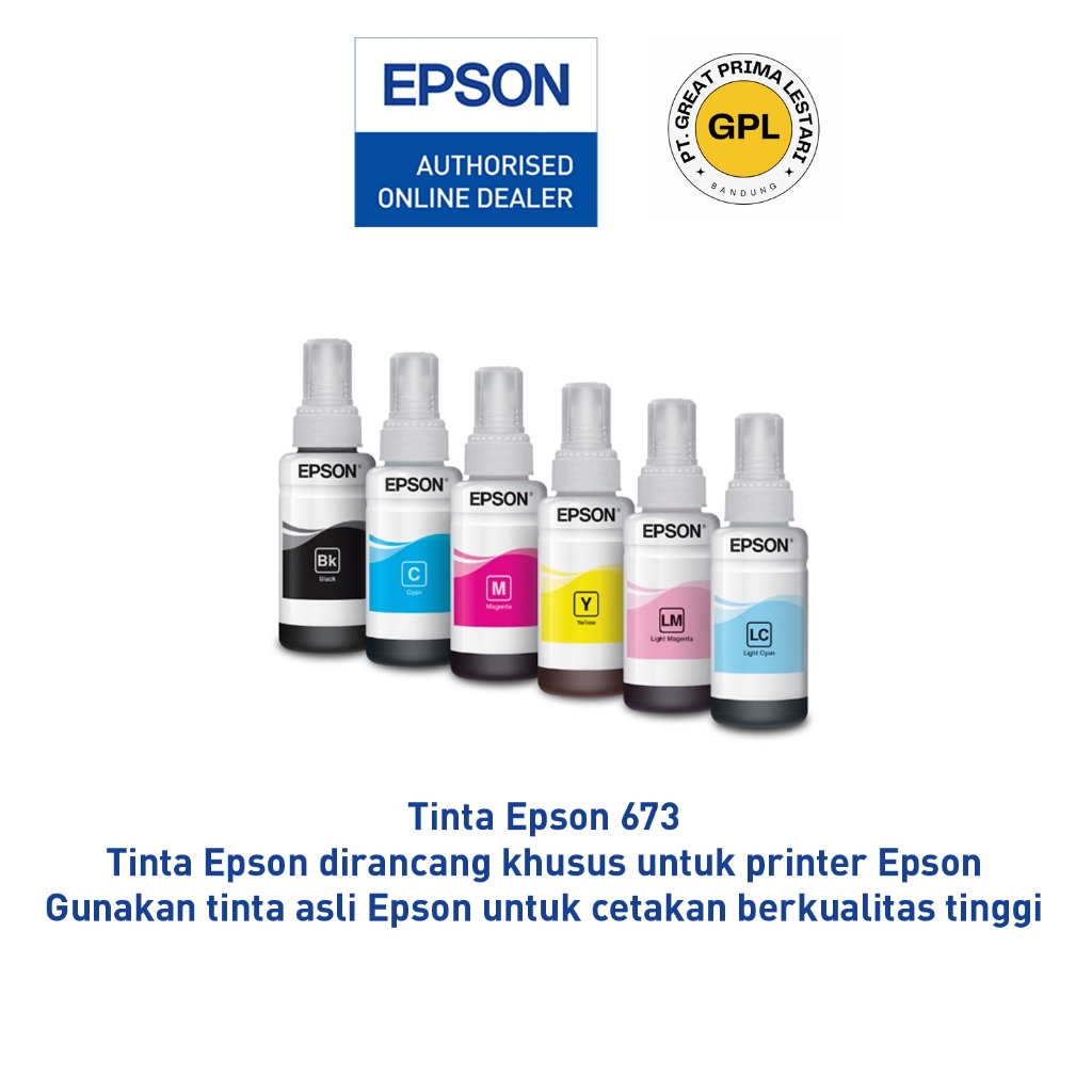 Jual Tinta Epson 673 Black 673 Colour Original - Tinta Printer Epson ...