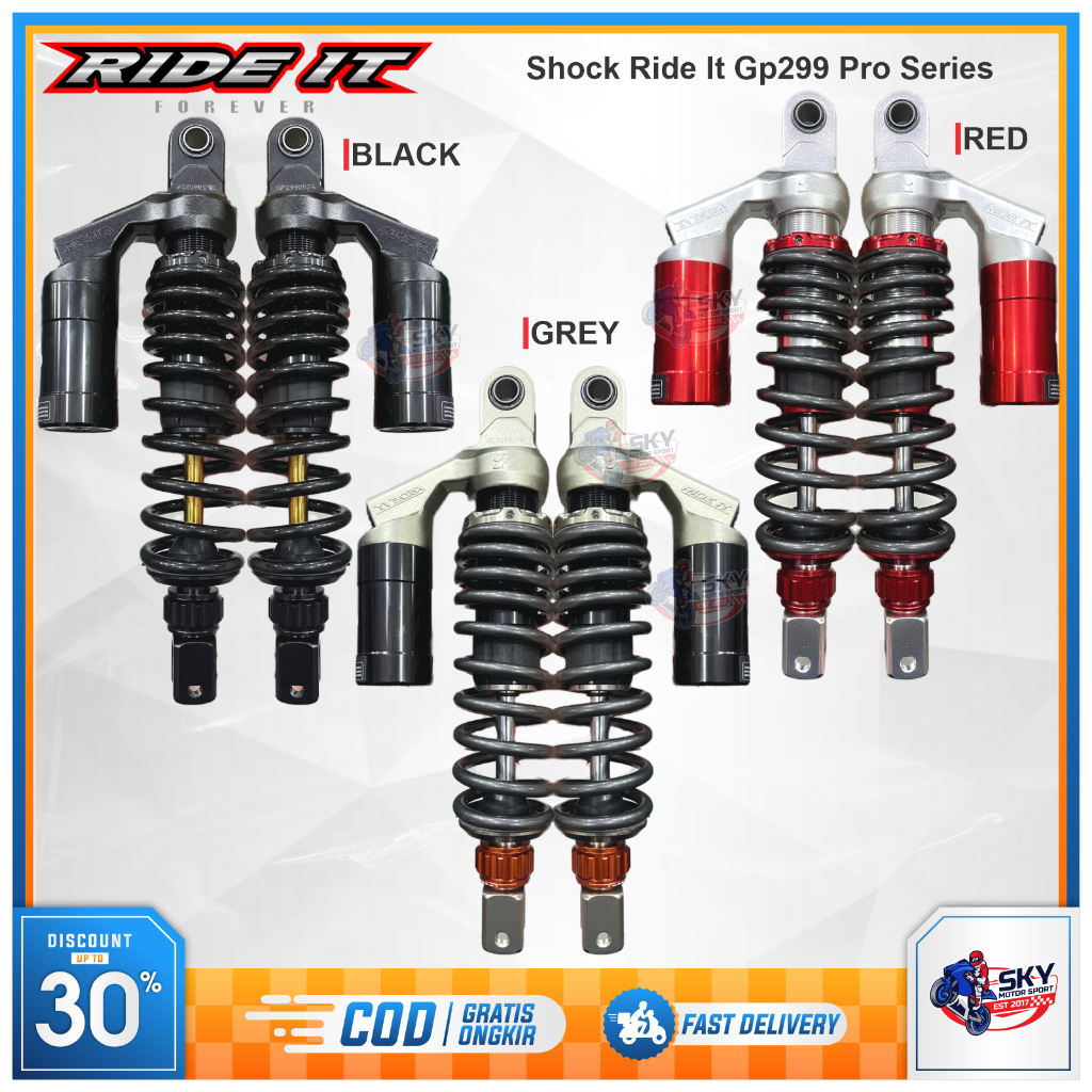 Jual Shock Breaker Ride It Gp-299 Pro 310 330 365 mm Nmax Aerox Xmax ...