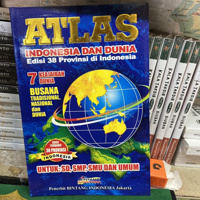 Jual Buku Atlas edisi 38 provinsi terbaru Indonesia jumbo dan sedang ...