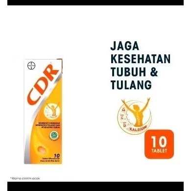 Jual CDR Vitamin Tulang Supplemen Kalsium isi 10 tablet | Shopee Indonesia
