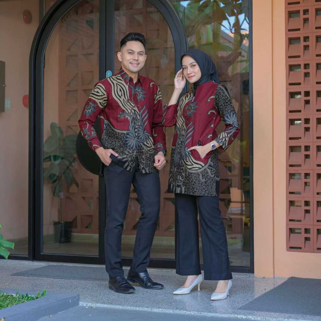 Jual Baju Batik Tunik Bahan Katun Halus Batik Couple Batik Full Lapisan ...