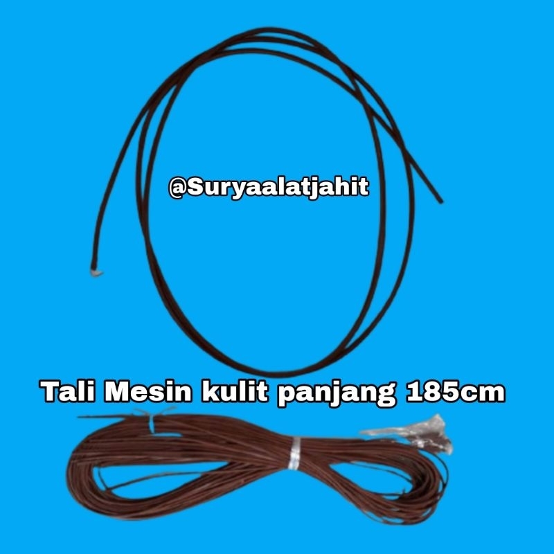 Jual Tali kulit panjang 185cm mesin manual =rp.6.000/1pcs | Shopee ...