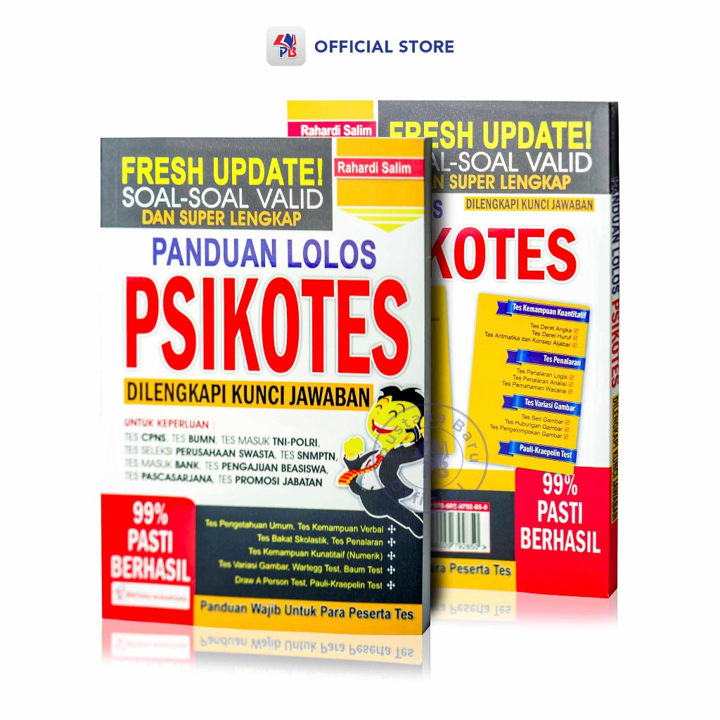 Jual Buku Psikotes Panduan Lolos Psikotes Dilengkapi Kunci Jawaban