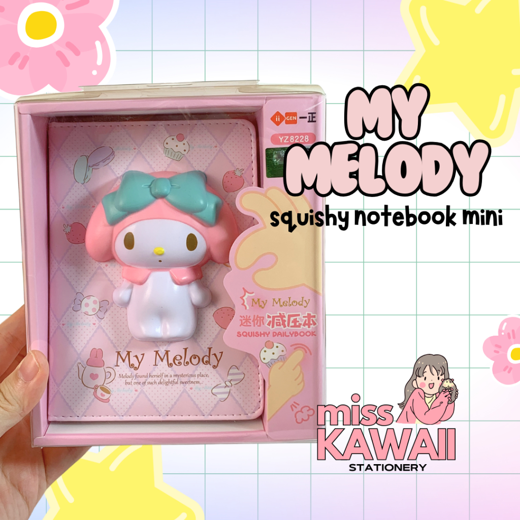 Jual My Melody Squishy Notebook Kecil IIGEN YZ8228/Notebook Squisy/Buku ...
