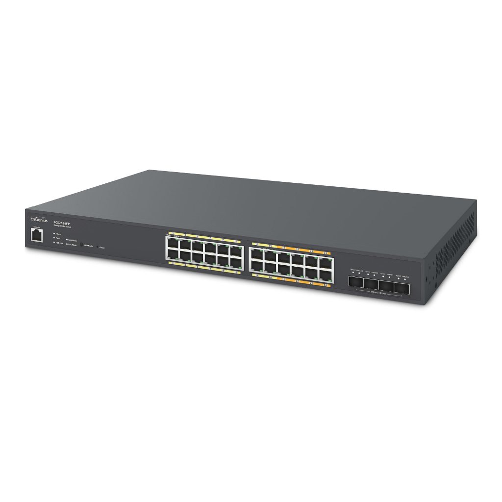 Jual Engenius ECS2528FP Cloud Managed Multi-Gigabit PoE+ 24 Port Switch ...