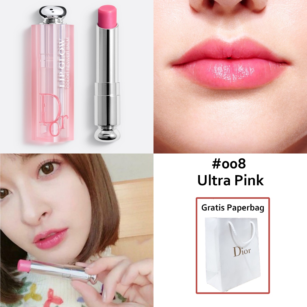 Son Dior Dior Lip Glow 008 Ultra Pink Lip Balm Dior 102 Lip Glow