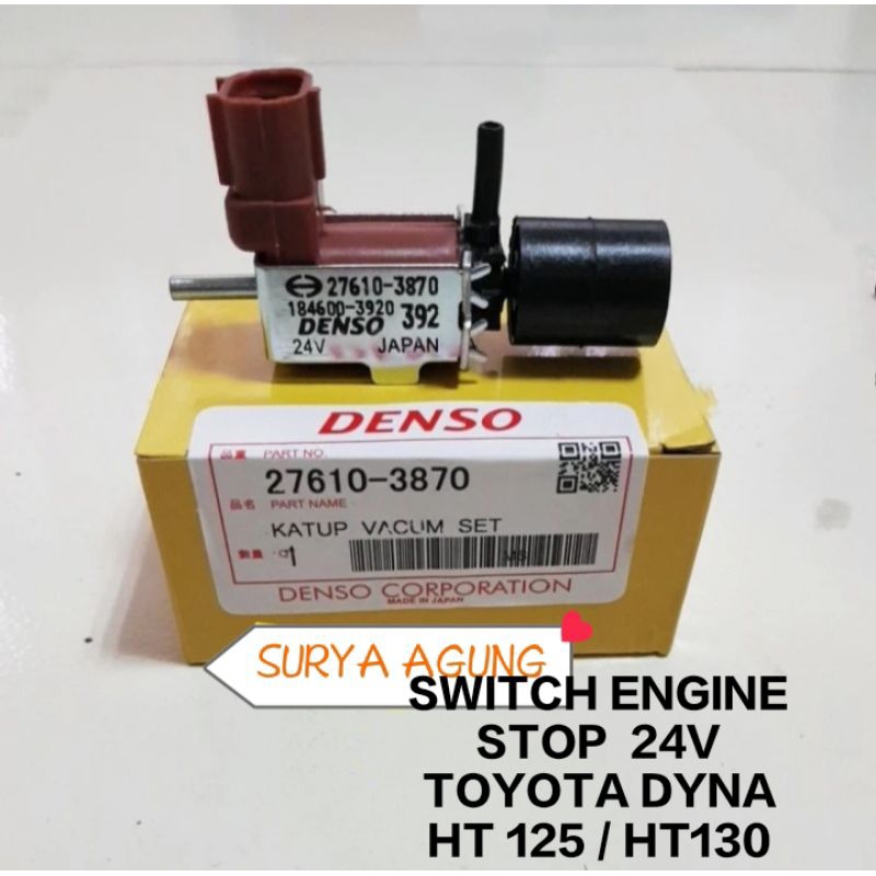 Jual SWITCH ENGINE STOP / SWITCH MATI MESIN 24V TOYOTA DYNA HT130 ...