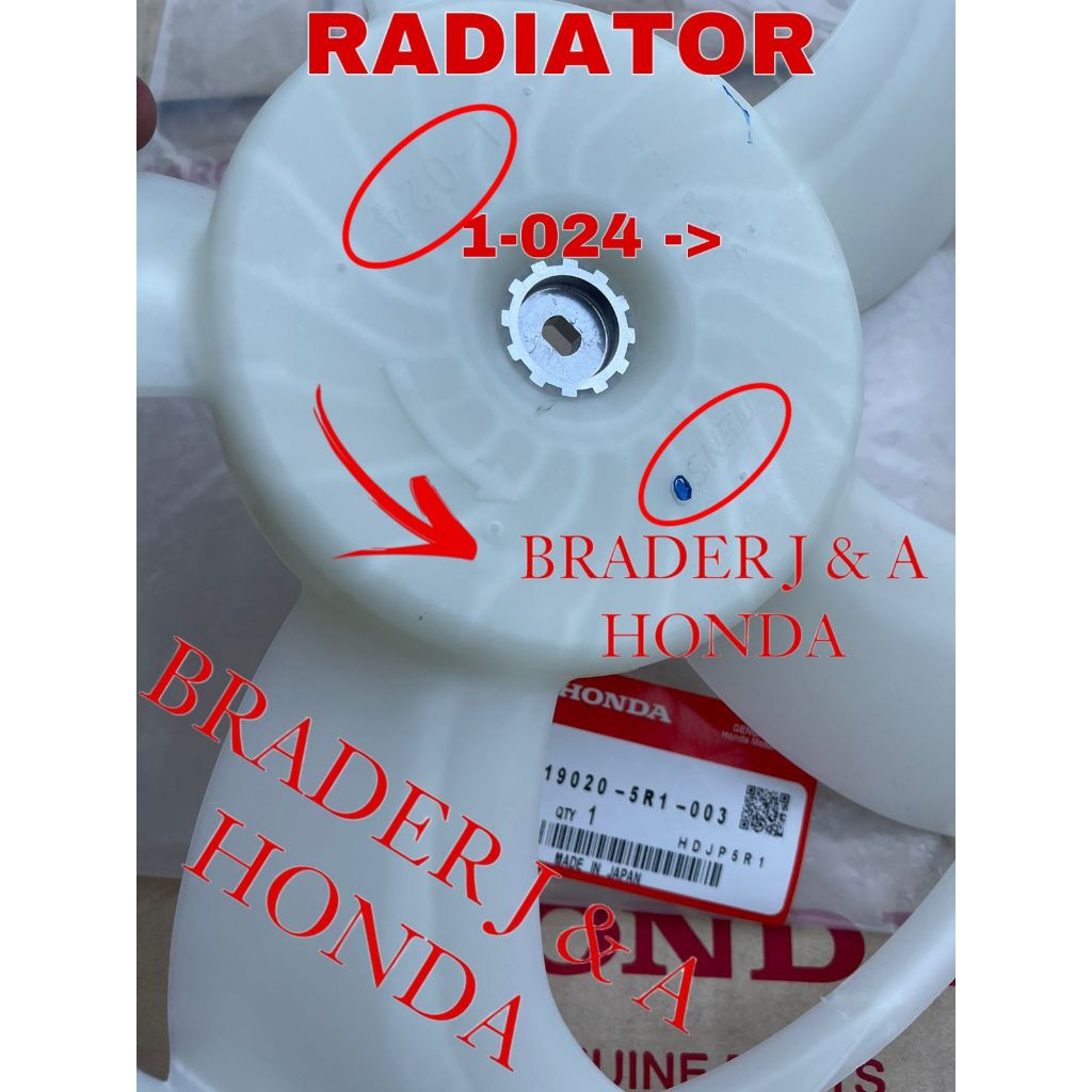 Jual COOLING FAN DEPAN PENUMPANG MOTOR RADIATOR JAZZ GK5 RS WRV HRV RV3 ...