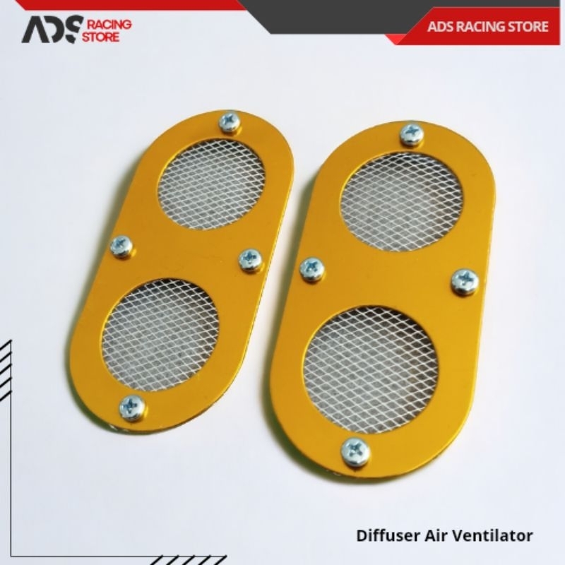 Jual Diffuser Air Ventilator Tutup Ventilasi Udara Alumunium (Gold ...