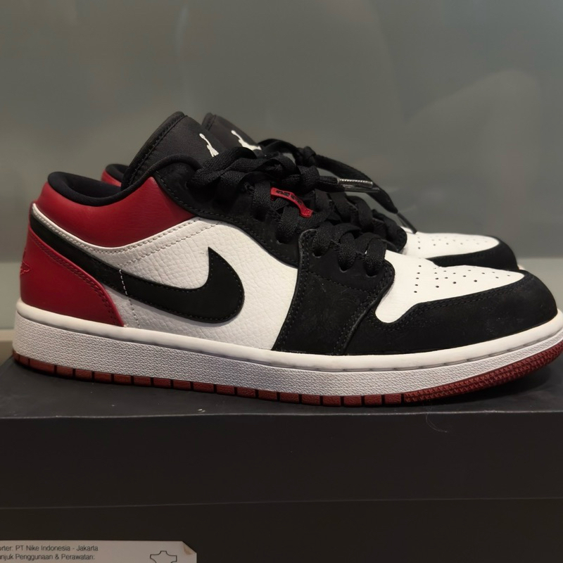 Jual NIKE AIR JORDAN LOW BLACK TOE MEN DS ORIGINAL US 9 | Shopee Indonesia
