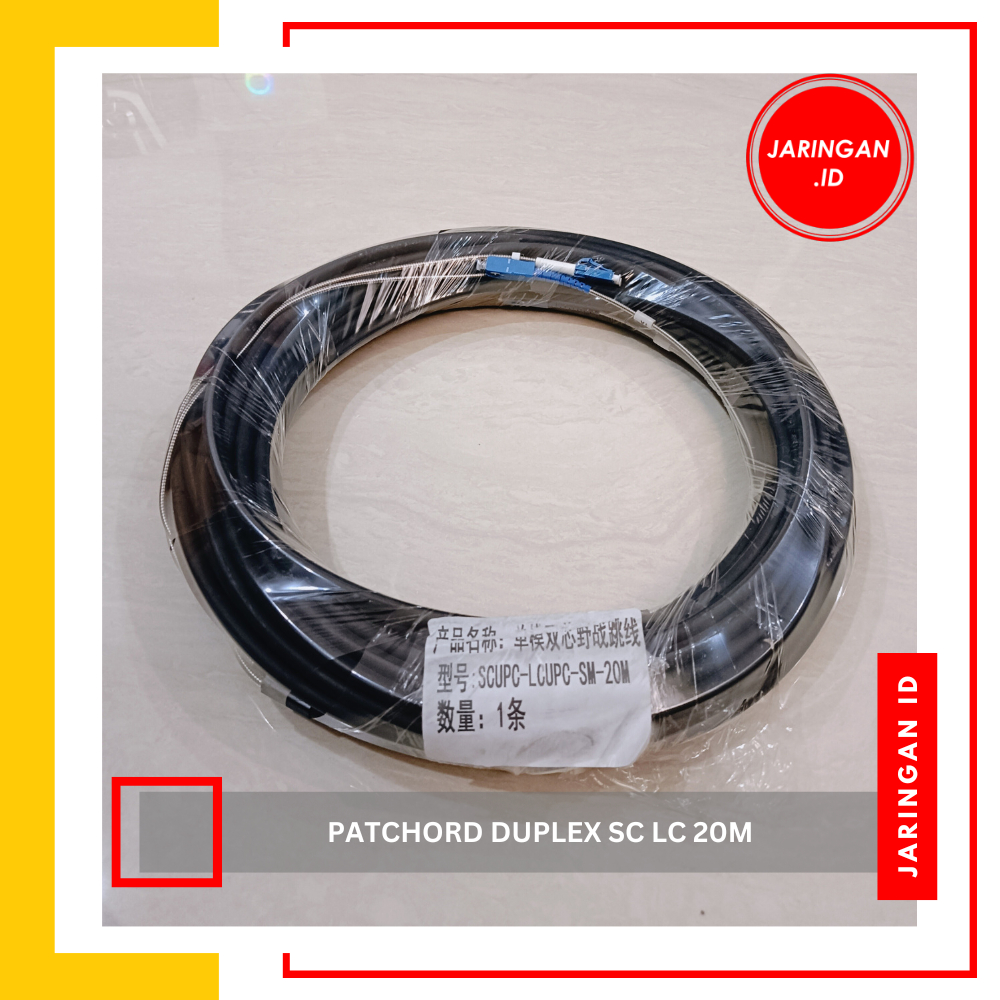Jual Kabel Fiber Optic 2 Core LC UPC to SC UPC Duplex 20 Meter | Shopee ...