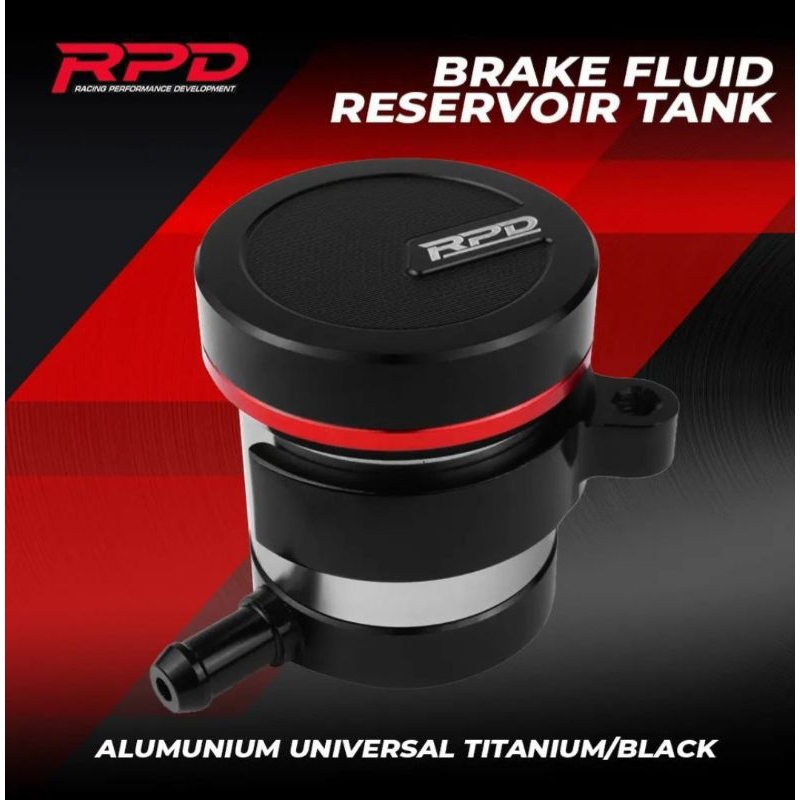 Jual Tabung Master Rem RPD, Tabung Minyak Rem Titanium S1 40MM Black ...