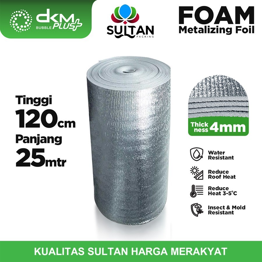 Alumunium foil thermal foam metalizing foil peredam panas atap roll Ketebalan 4mm