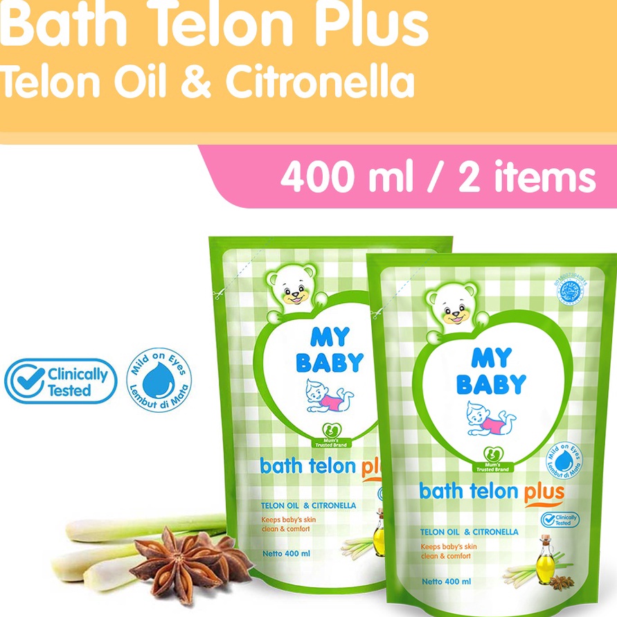 Jual AWAS ADA My Baby Bath Telon Plus Refill 4 ml 2 pcs Bundle Pack Exp ...