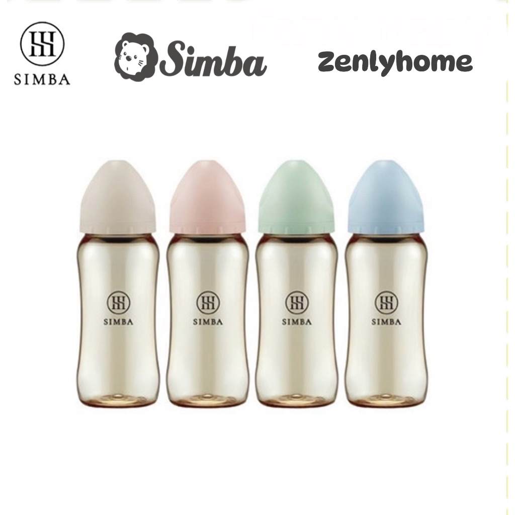 Jual SIMBA ALLONGE PPSU FEEDING BOTTLE WIDENECK CROSS HOLE 360ML ...