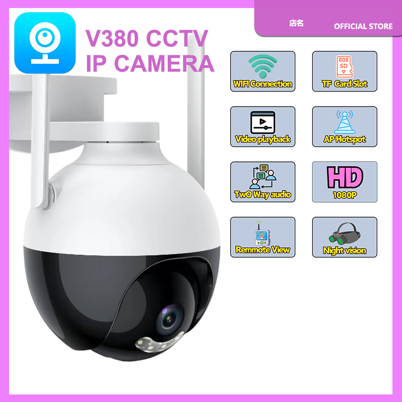 Jual V380 pro Outdoor CCTV WIFI Dual Lens IP Camera CCTV Waterproof ...