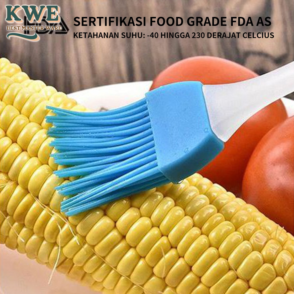 Jual KWE Kuas Silikon Brush Kuas Mentega Kuas Barbeque Kuas Silikon ...