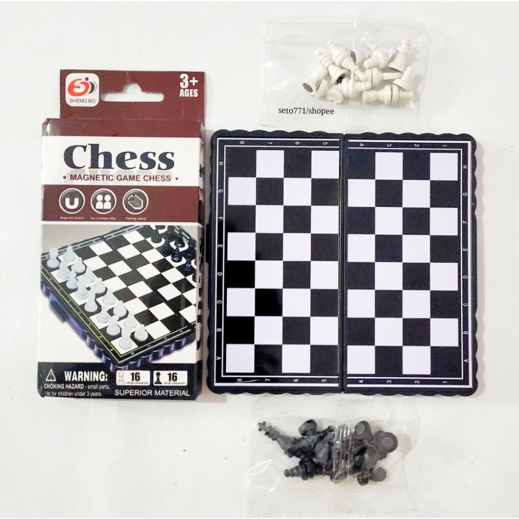 Jual Mainan Catur Magnet Mini Chess Board | Shopee Indonesia