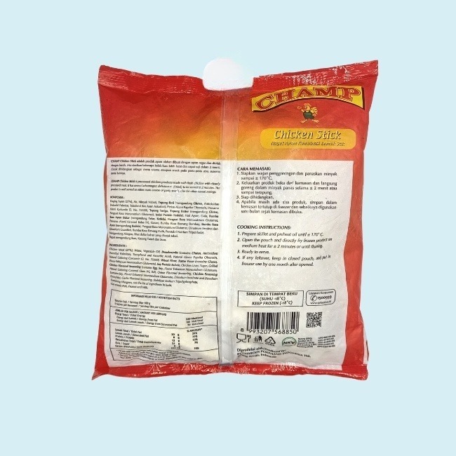 Jual Champ Nugget Stick 500gram Champ Stick Naget Ayam Bentuk Stik ...