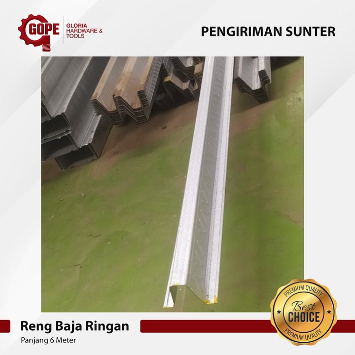 Jual Reng Baja Ringan Tebal 0.45 mm Panjang 6 Meter | Shopee Indonesia