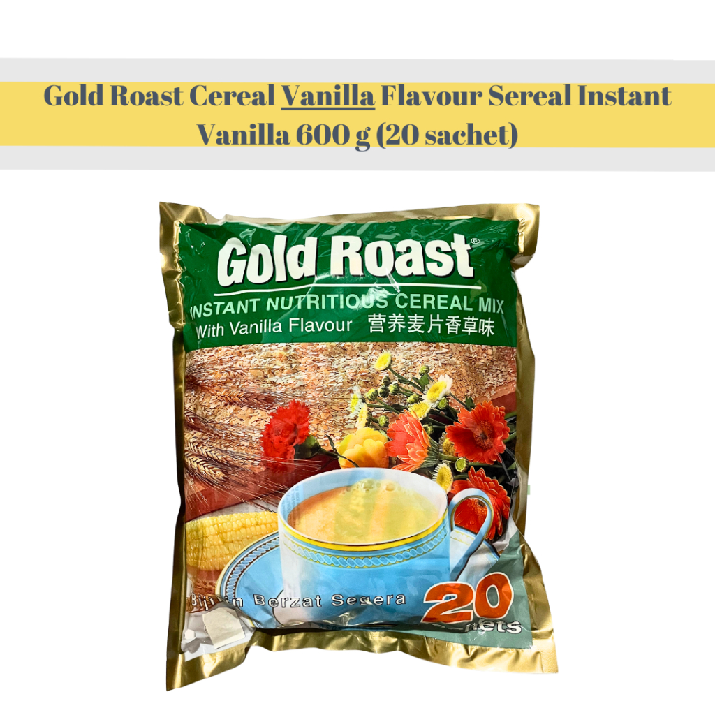 Jual Gold Roast Cereal Vanilla Flavour Sereal Instant Vanilla 600g (20 ...