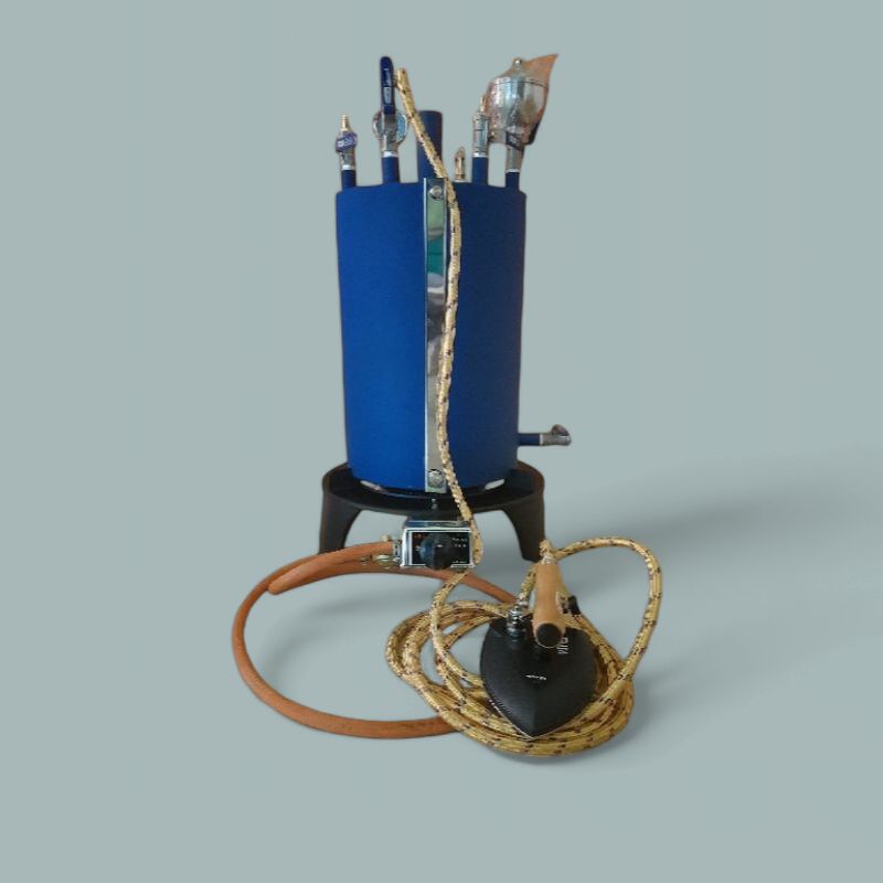 Jual Setrika Uap Gas Boiler Laundry Non Casing 15 Liter 2 Setrika Full ...