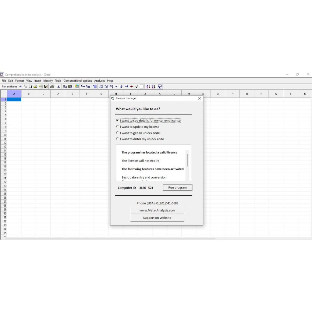 Jual SOFTWARE APLIKASI COMPREHENSIVE META ANALYSIS CMA 4 | Shopee Indonesia