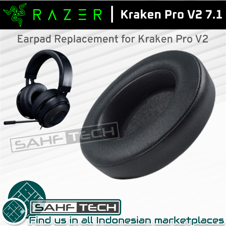 Bantalan Busa Razer Kraken Pro V2 Nari Kitty Mercury V2 Tournament  Edition Earpad Earcup Ear Pad Cup Cushion Foam Pengganti Replacement