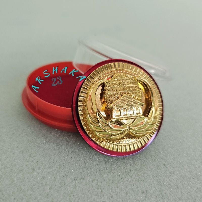 Jual Pin Korpri ASN Bulat Akrilik Premium Gerigi Timbul Plus Box Pin ...