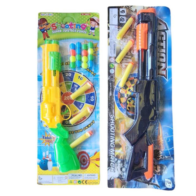 Jual Mainan pistol tembak anak shooting gun kokang pistol | Shopee ...