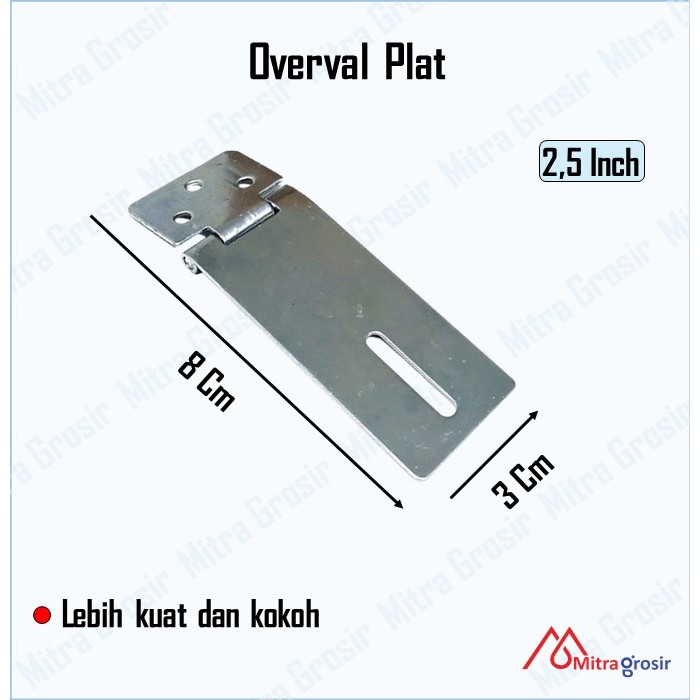 Jual Overval Plat Galvanis Overpale Overpal Tebal Cantolan Gembok Pintu ...