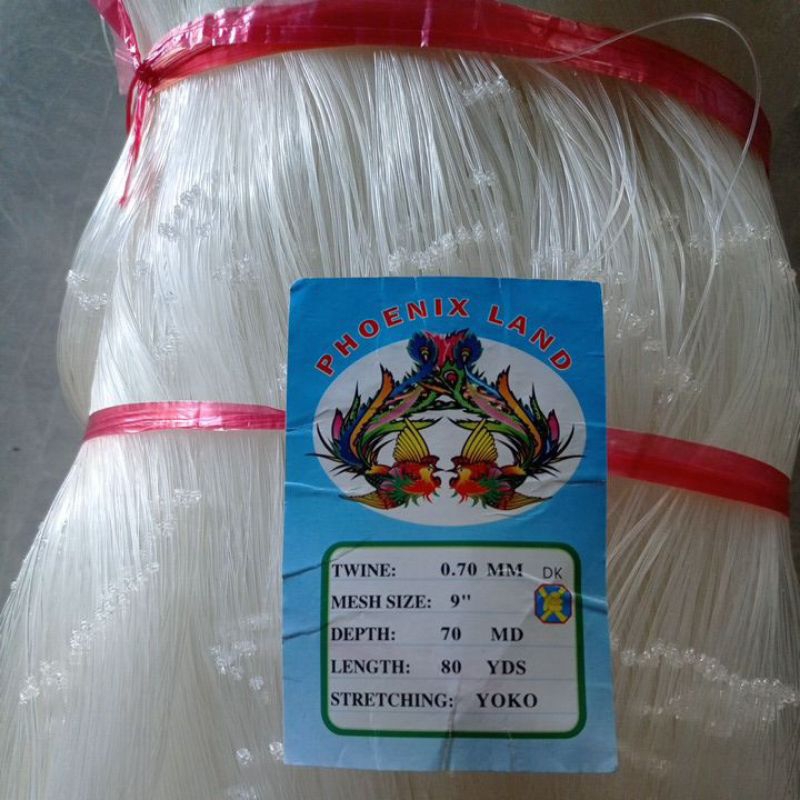Jual JARING IKAN BESAR 0.70 9 INCHI 70MD/80YDS YOKO JARING IKAN KAKAP ...