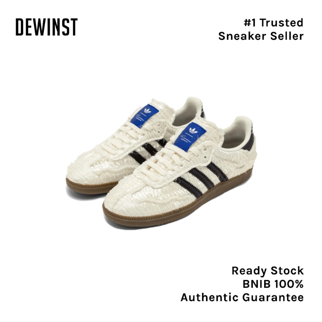 Jual Adidas Samba OG by Caroline Hu X CLOT White Textured Silk 