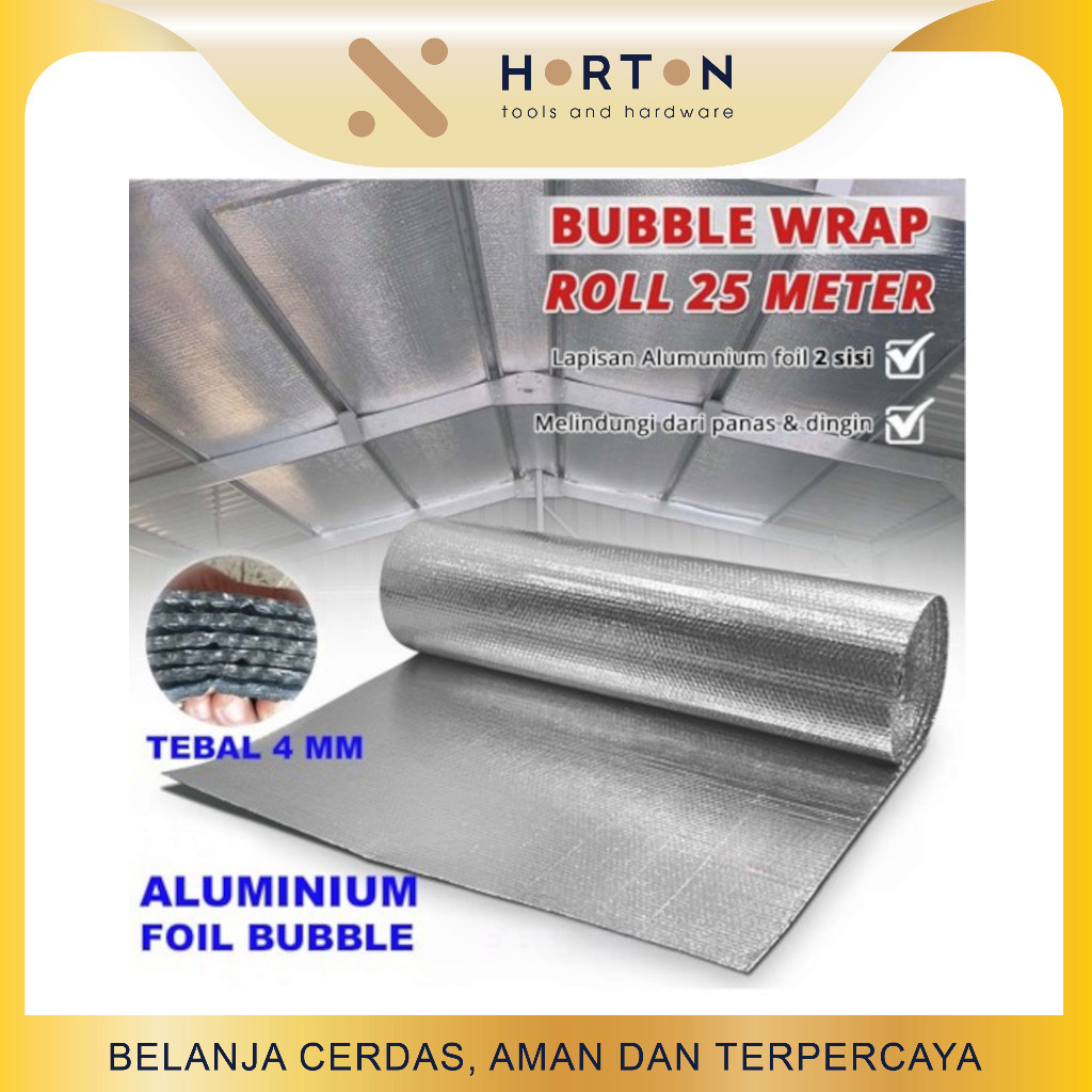 Jual Aluminium Foil Bubble ROLL / Insulasi Atap / Peredam Panas Atap ...