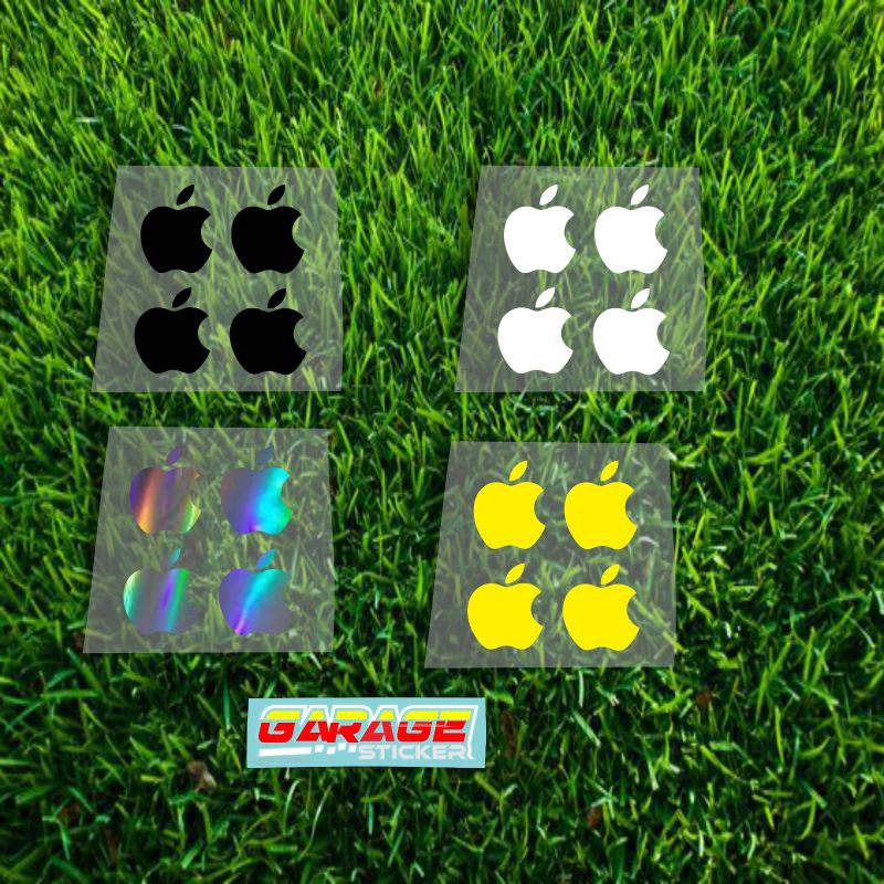 Jual Sticker logo aple cutting sticker ipone stiker motor mobil hp ...