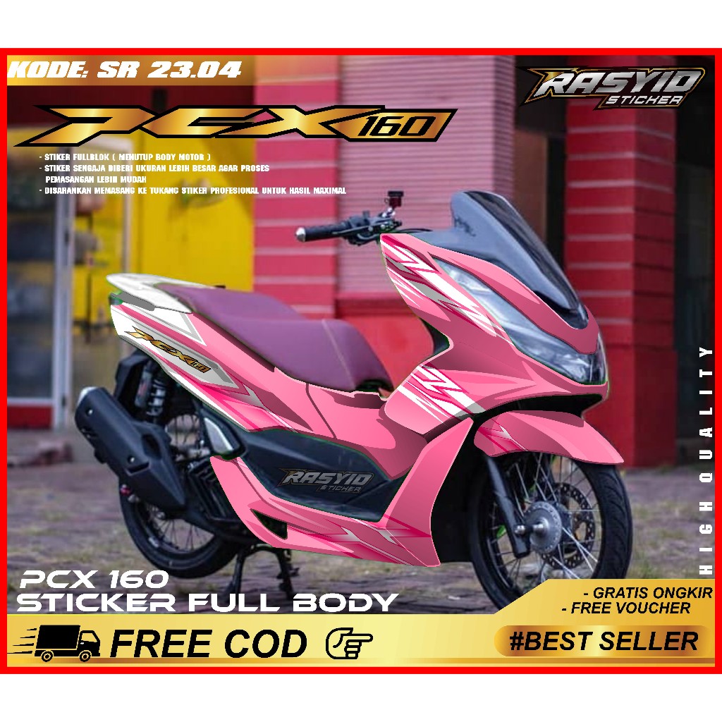 Jual COD Sticker Decal Pcx 160 Full Body Honda PCX Cbs Abs 160 Tahun ...