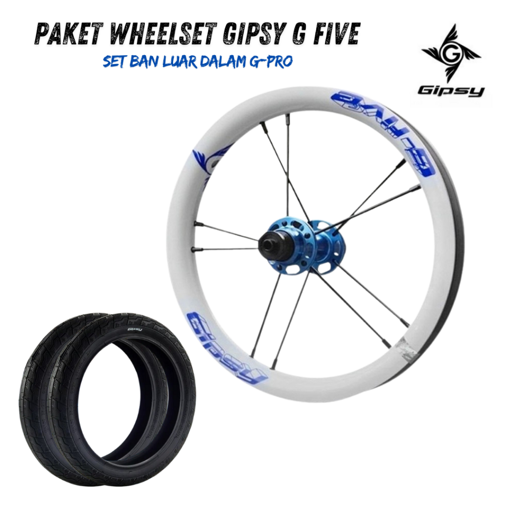 新品gipsy g-five ランバイクホイール　前後セット 1ชิ้น gipsy G-FIVE ชุดล้ออลูมิเนียมอัลลอยด์12นิ้วสำหรับเด็ก