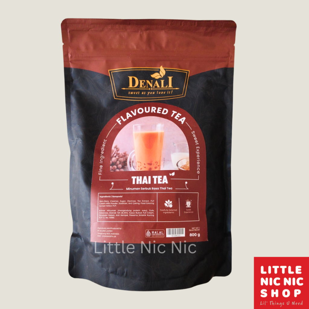 Jual Denali Thai Tea Powder 800 gr bubuk minuman rasa teh thailand ...