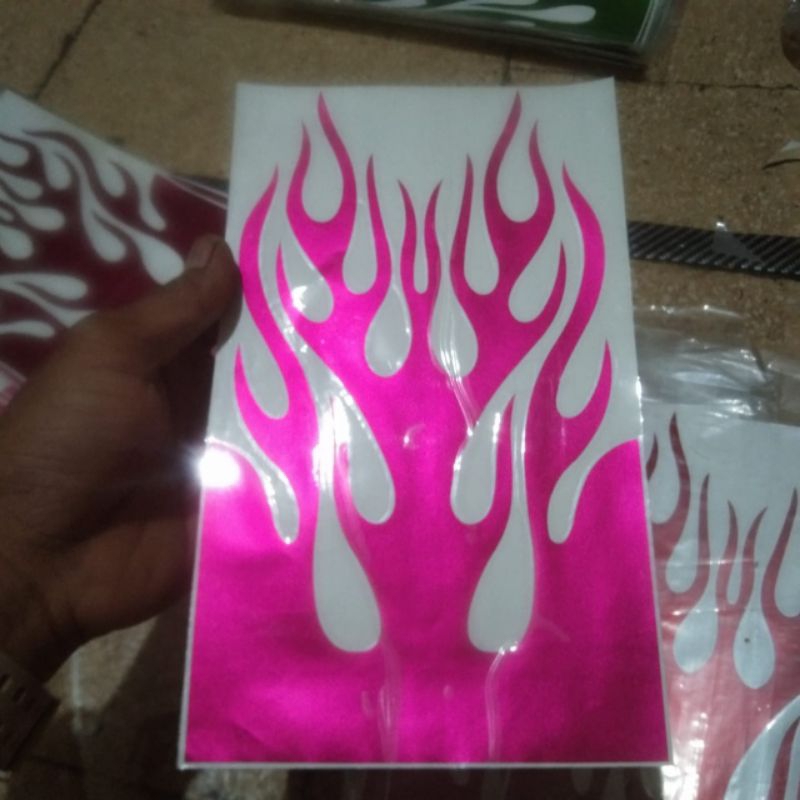 Jual Stiker cutting api buat spakbor depan motor dan speda listrik ...