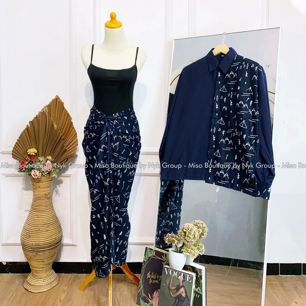Jual READY 2 WARNA MISO BUTIK - Rok Lilit Batik Motif Jumputan Mix ...