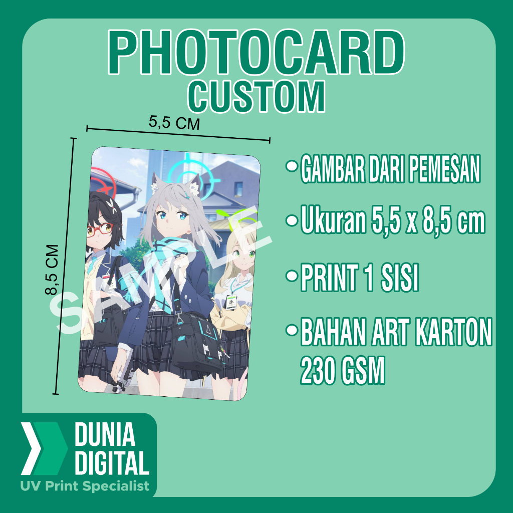 Jual Cetak Photocard (BACA DESKRIPSI) – Custom Photocard bebas, bisa ...