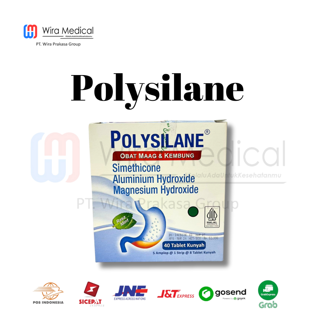 Jual Obat Magh - Polysilane - Isi 8 tablet/ Strip, 5 Strip/Box ...