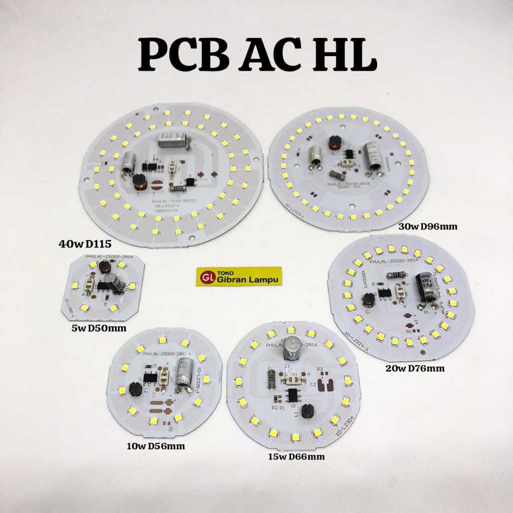 Jual PCB LED AC Kode HL - Mata Lampu LED AC Langsung Listrik All Varian ...