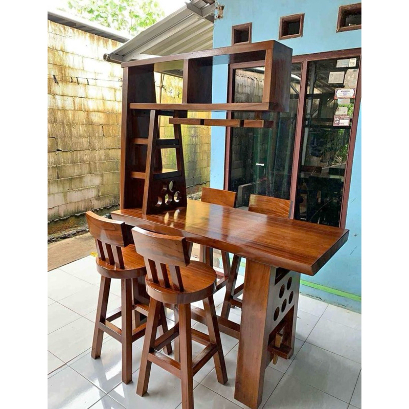 Jual MEJA BAR MINIMALIS KAYU TREMBESI | Shopee Indonesia