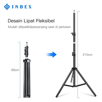 INBEX 170cm Tripod Kamera Tongsis Hp Multifungsi 140cm 133cm IB 2R 3520 Remote Bluetooth