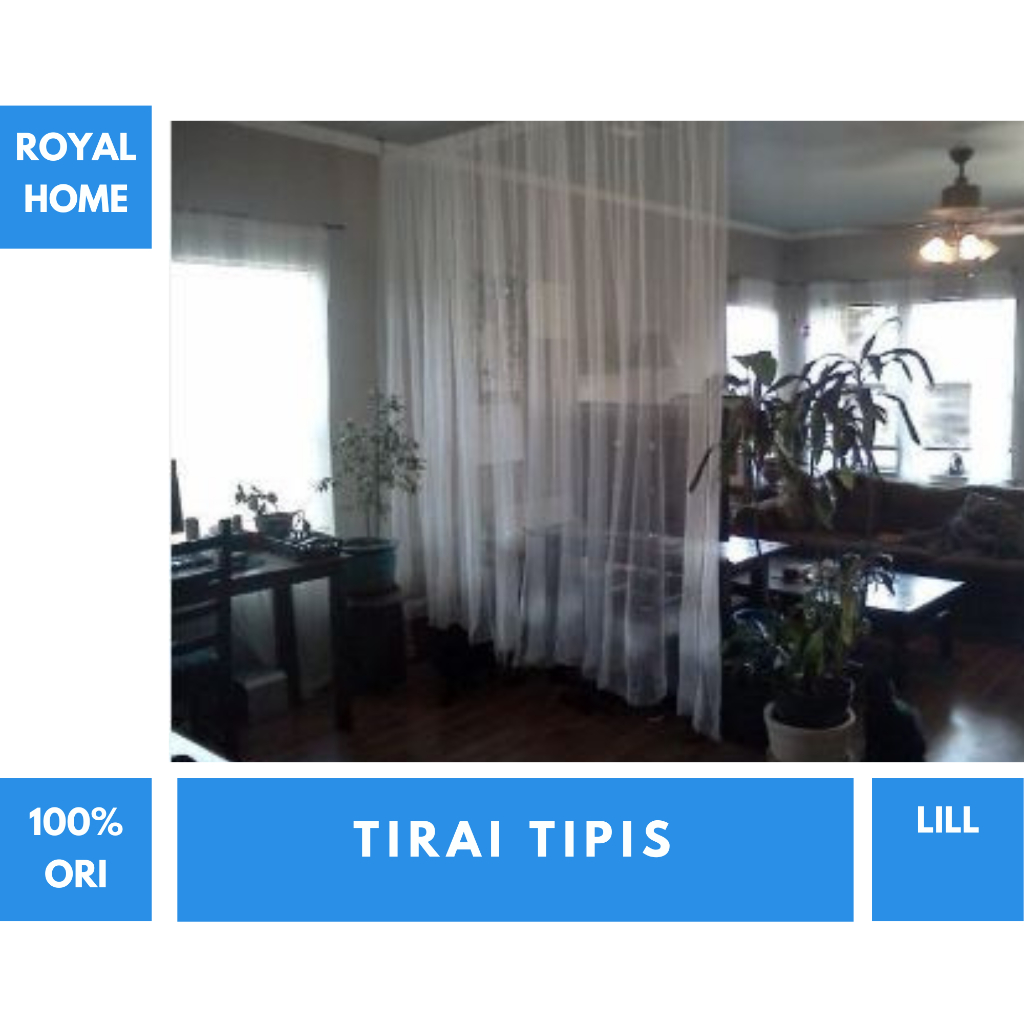 Jual Vitrase Net Curtains 1 pair 1 pasang warna putih ukuran 280x250 cm ...